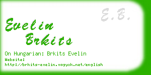 evelin brkits business card